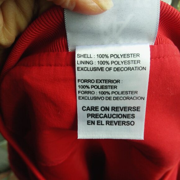 Vintage 90s UGA University Of Georgia Bulldogs Pullover Red Windbreaker Jacket - Picture 8 of 8